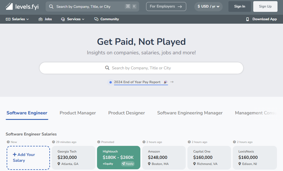 Want to know what top Finance and Tech Companies are paying?